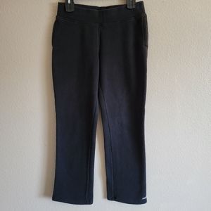 Avia Women's Work-Out/Sweat Pants Solid Black Long Size M